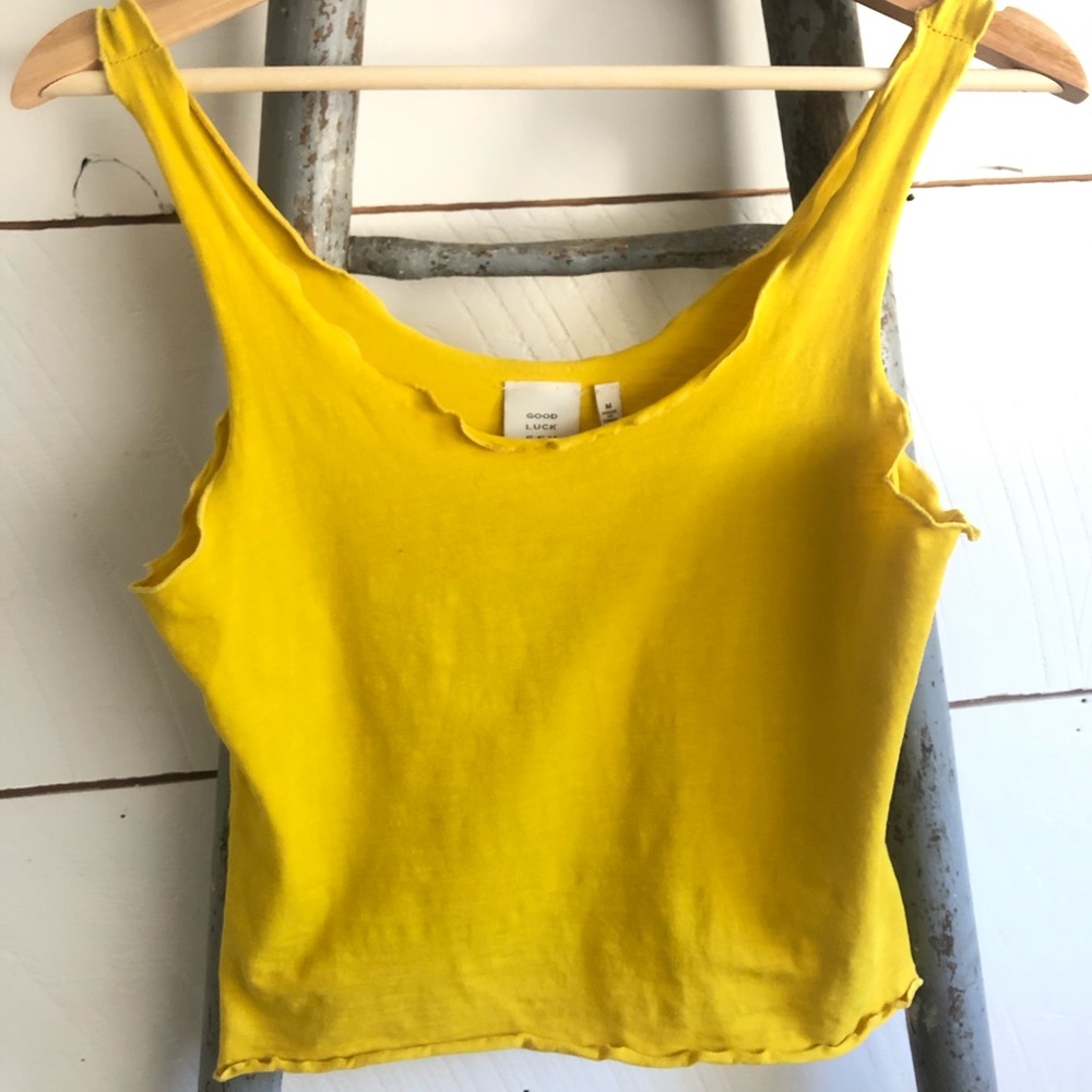 Yellow Crop Top